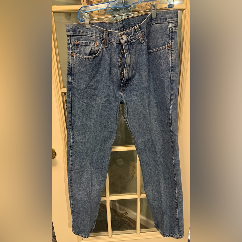 Levi's 505 Classic Straight Blue Jeans for Men